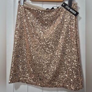 Womens Steve Madden Rose Gold Skirt Size Small New With Tags